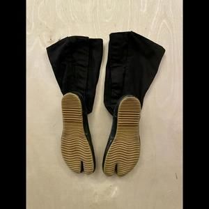 Black Cotton Tabi Boots size 40
